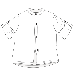 Patron ropa, Fashion sewing pattern, molde confeccion, patronesymoldes.com Shirt 9282 GIRLS Shirts